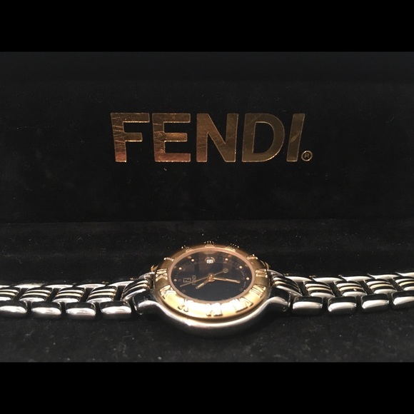 Vintage Fendi gold watch